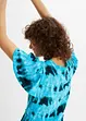 Midi jersey jurk met vleugelmouwen, volants en zakken, bonprix