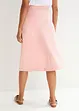 Jersey rok met strepen, knielang, bonprix