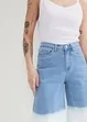 Wide leg jeans bermuda met dip dye, mid waist, John Baner JEANSWEAR