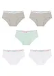 Meisjes hipster (set van 5), bonprix