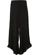 Slip-on broek van gestructureerd crêpe, bonprix