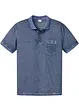 Poloshirt in gewassen look, korte mouw, bonprix