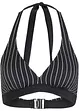 Halter bikinitop met gerecycled polyamide, bonprix