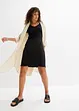 Geribde jurk met knoopsluiting, bonprix
