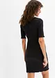 Geribde jurk met knoopsluiting, bonprix