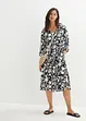 Midi jurk van soepele viscose, bonprix