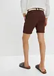 Stretch chino bermuda met riem, regular fit, bonprix