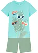 Jongens T-shirt en korte broek van biologisch katoen (2-dlg. set), bonprix