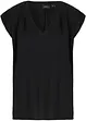 Blouse met V-hals en korte mouwen, bonprix