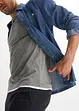 Henley shirt met korte mouwen (set van 2), van biologisch katoen, bonprix