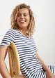 Shirtjurk van effectgaren met zakken van katoen, bonprix