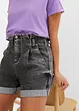 Paperbag jeans short, bonprix