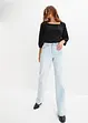 Katoenen shirtblouse met carréhals, halflange mouw, bonprix