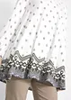 Extra wijde shirt tuniek, lange mouw, bonprix