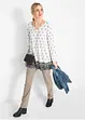 Extra wijde shirt tuniek, lange mouw, bonprix