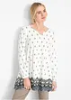 Extra wijde shirt tuniek, lange mouw, bonprix