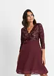 Chiffon jurk met kant, bonprix