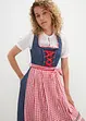 Dirndl in denim look en schort (2-dlg. set), bonprix