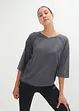 T-shirt met 3/4 mouwen, oversized, bonprix