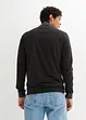 Longsleeve met sjaalkraag, slim fit, bonprix