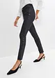 Stretch jeans met imitatieleer, BODYFLIRT