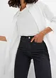 Stretch jeans met imitatieleer, BODYFLIRT