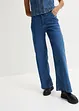Wide leg paperbag jeans high waist, bonprix