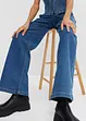 Wide leg paperbag jeans high waist, bonprix