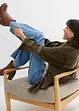 Stretch jeans, wide, John Baner JEANSWEAR