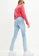 Meisjes skinny jeans met bloemenborduursel, John Baner JEANSWEAR