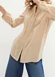 Katoenen blouse met kant, 7/8 mouw, bpc bonprix collection