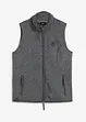 Mouwloos fleece vest met contrastkleurige paspels, bonprix