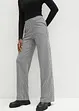 Stretch broek met pied-de-poule, wide leg, bonprix