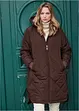 Korte coat met capuchon en stiksels, bonprix