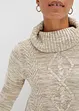 Lange poncho trui, lange mouw, bonprix