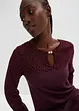 Jersey jurk met mesh inzet, BODYFLIRT