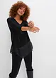 Longsleeve in materiaalmix, BODYFLIRT