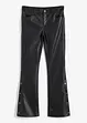 Flared broek van imitatieleer met sierknopen, RAINBOW