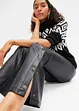 Flared broek van imitatieleer met sierknopen, RAINBOW