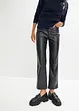 Cropped imitatieleren broek, RAINBOW