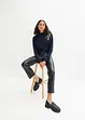Cropped imitatieleren broek, RAINBOW