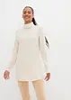 Lange fleece trui met col en zijsplitten, bpc bonprix collection