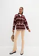 Fleece sweater met schipperskraag, bpc bonprix collection