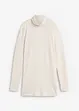 Lange fleece trui met col en zijsplitten, bpc bonprix collection