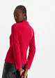 Halftransparante longsleeve van fluweel, RAINBOW