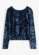 Fluwelen longsleeve met rugdecolleté, RAINBOW