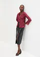 Mesh blouse met volants, RAINBOW