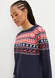 Sweatjurk met Noors patroon, bpc bonprix collection