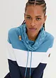 Sweater met gedessineerde kraag van biologisch katoen, bonprix