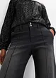 Wide leg jeans met mid waist, bonprix